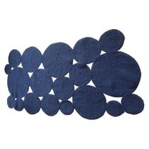 Tapete Decorativo em Corda Náutica 2,00x1,00m Forma Circular - Azul Marinho - GUIMARAES MOVEIS