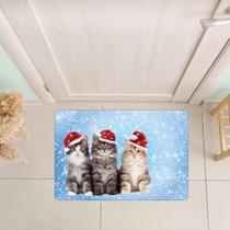 Tapete Decorativo para Porta Cats Natalino - 40x60cm