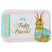 Tapete Decorativo Para Porta Feliz Páscoa 40x60cm Antiderrapante