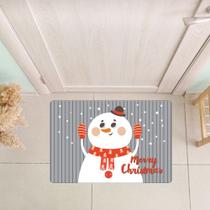Tapete Decorativo para Porta Merry Christmas Cinza - 40x60cm