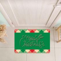 Tapete Decorativo para Porta Merry Christmas Verde - 40x60cm