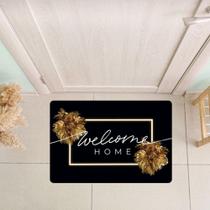 Tapete Decorativo para Porta Welcome Dourado - 40x60cm Tapete Decorativo para Porta Welcome Dourado - 40x60cm