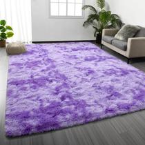 Tapete Deerhoo Large Shag 240x300cm roxo para sala de estar Tapete Deerhoo Large Shag 240x300cm roxo para sala de estar