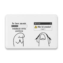 Tapete Divertido Instalando Paciência Decoração Geek