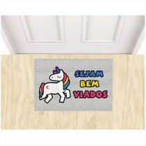 Tapete Divertido Sejam Bem Viados Unicórnio Colorido.