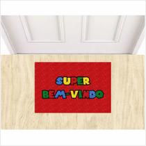 Tapete divertido super bem vindo