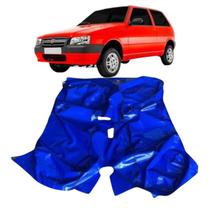Tapete do assoalho fiat uno ate 98 azul vinil