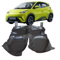 TAPETE DO Assoalho PRETO FOSCO Premium Do BYD Mini Dolphin