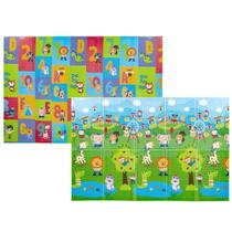 Tapete Dobrável Infantil Dupla Face Buba - Tamanho (1 x 120 x 180 cm) - Happy Friends