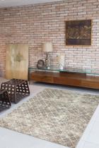 Tapete Dolce Fit 2,00 M X 2,40 M Cor: Marfim/Marrom Jolitex