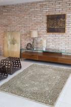 Tapete Dolce Mandala 2,00x2,40m Cor:Bege/Marrom Jolitex