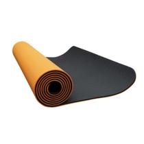 Tapete dupla face para yoga 183x61 preto com laranja - OEX