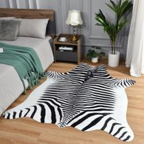 Tapete Easycozy Estampa Zebra Falsa 132x158 cm Antiderrapante Tapete Easycozy Estampa Zebra Falsa 132x158 cm Antiderrapante