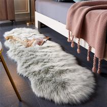 Tapete EasyJoy de Pelo Sintético Estilo Pele de Carneiro 61x183 cm Cinza Claro Tapete EasyJoy de Pelo Sintético Estilo Pele de Carneiro 61x183 cm Cinza Claro