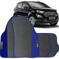 Tapete EcoSport de 2014 a 2021 Azul Jogo 4 Peças Emborrachado Sob Medida Antiderrapante Premium Tapete EcoSport de 2014 a 2021 Azul Jogo 4 Peças Emborrachado Sob Medida Antiderrapante Premium