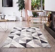- Tapete Edantex Belga Antuerpia 05 2,50x3,00 Leve Geométrico Cinza