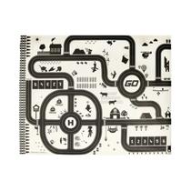 Tapete Educacional Infantil Mapa Rodoviário 130x100CM Mapa De Trânsito Da Cidade Com Estacionamento