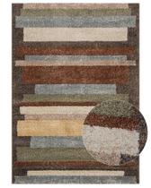 Tapete Egípcio para Sala e Quarto Talon 200 x 250 cm - Geométrico Chumbo c/ Terracota - Azul Tapete Egípcio para Sala e Quarto Talon 200 x 250 cm - Geométrico Chumbo c/ Terracota - Azul