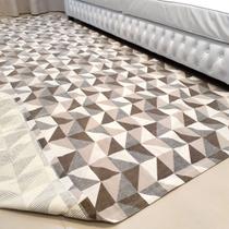 Tapete Elegante Geométrico Com Antiderrapante 2,50x2,00 - Império Carpets