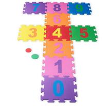 Tapete Em Eva - Números Amarelinha 10 Peças