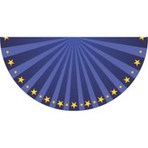 Tapete Em Lona Decorativo Meia Lua Circo Azul Menino Tapete Em Lona Decorativo Meia Lua Circo Azul Menino