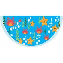 Tapete Em Lona Meia Lua Fundo Do Mar Estrelas