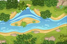 Tapete em Lona Rio no Parque Árvores Tapete em Lona Rio no Parque Árvores