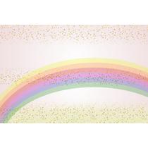 Tapete em Lona Unicórnio Arco Íris e Estrelas - 300x200cm Tapete em Lona Unicórnio Arco Íris e Estrelas - 300x200cm