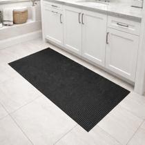 Tapete em PVC de Cozinha Antiderrapante Passadeira 2,00 metros x 43cm 45 cm Preto Tapete em PVC de Cozinha Antiderrapante Passadeira 2,00 metros x 43cm 45 cm Preto