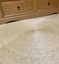 Tapete em Sisal Natural Redondo 100cm Tapete em Sisal Natural Redondo 100cm