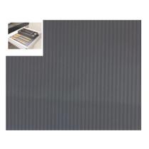 Tapete Emborrachado Cinza Listrado 2 metros Antiderrapante Hafele 500mm 547.92.872
