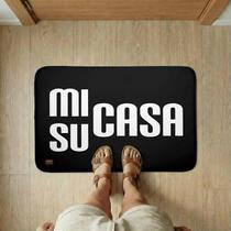 Tapete Emborrachado de Porta Preto Mi Su Casa Tapete Emborrachado de Porta Preto Mi Su Casa