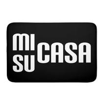 Tapete Emborrachado De Porta Preto Mi Su Casa