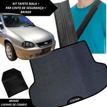 Tapete Emborrachado Porta Malas Corsa sedan classic 2003 a 2012 + 2 Capas Cinto Segurança Acessório Tapete Emborrachado Porta Malas Corsa sedan classic 2003 a 2012 + 2 Capas Cinto Segurança Acessório