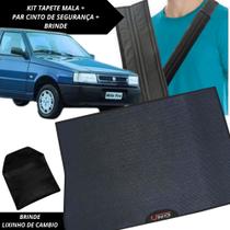 Tapete Emborrachado Porta Malas Uno 1989 a 2003 + 2 Capas Cinto Segurança Acessório Carro Automotivo Tapete Emborrachado Porta Malas Uno 1989 a 2003 + 2 Capas Cinto Segurança Acessório Carro Automotivo