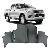 Tapete emborrachado pvc hilux srv 16/. pinado (jogo 4 peças)