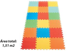 Tapete emborrachado Tatame Liso Colorido Testurizado 18 Pecas