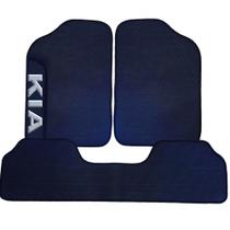 Tapete emborrachado universal 3 peças com um logo com nome da montadora kia Tapete emborrachado universal 3 peças com um logo com nome da montadora kia