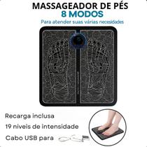 Tapete EMS Plantar Wave Preto