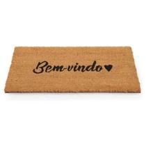Tapete Entrada Fibra De Coco Bem Vindo 60x33cm Kapazi Comprimento 60 Cm Cor Marromclaro Largura 33 Cm