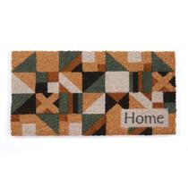 Tapete Entrada Mosaico Home 60cm x 33cm Fibra de Coco Casa Comércio Apartamento Sustentável Kapazi Tapete Entrada Mosaico Home 60cm x 33cm Fibra de Coco Casa Comércio Apartamento Sustentável Kapazi