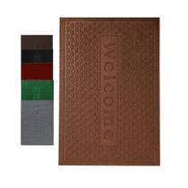 Tapete Entrada Welcome Apartamento 37x57cm Antiderrapante Base Emborrachada Seca pé Poliéster Capacho