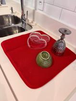 Tapete Escorredor de Louça Absorvente Microfibra Dupla Face