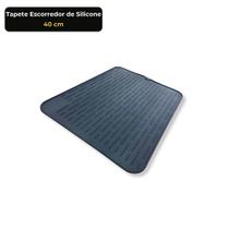 Tapete Escorredor de Silicone 40cm Antiderrapante Secagem Rápida para Pia e Bancada