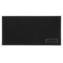 Tapete Escorredor p/ Louça Silicone Porta Copos Bar Barman 45x30cm Preto Brinox Ref.2310/333