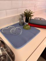 Tapete Escorredor Para Secar Pratos e Louça Puxa Toda Água 45x40cm Super Poder de Absorção! Tapete Escorredor Para Secar Pratos e Louça Puxa Toda Água 45x40cm Super Poder de Absorção!