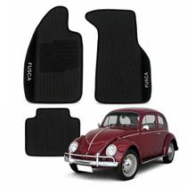Tapete Específico para VW Fusca de 1951 a 1996 Emborrachado Antiderrapante Flexível Bordado _ R6079
