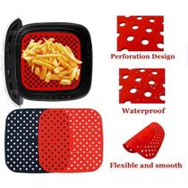 Tapete Esteira Culinario Silicone Quadrado Para Air Fryer