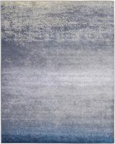 Tapete Estonado Azul Agua 100X150 Cm Lavavel Antiderrapante