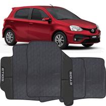 Tapete Etios de 2012 a 2018 Preto Jogo 4 Peças Emborrachado Sob Medida Antiderrapante Premium Tapete Etios de 2012 a 2018 Preto Jogo 4 Peças Emborrachado Sob Medida Antiderrapante Premium